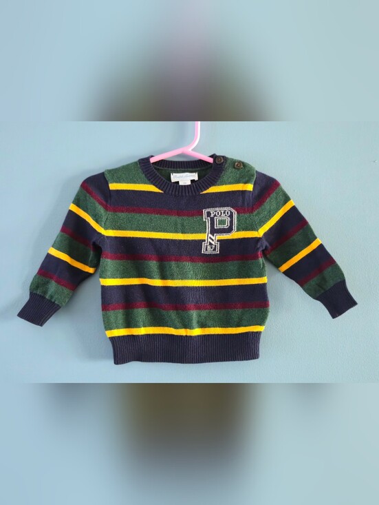 Polo Ralph Lauren Other - Polo by Ralph Lauren Striped Baby Boy Sweater 12m